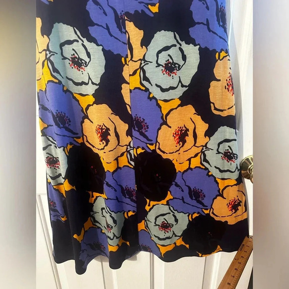 Anthropologie VANESSA VIRGINIA SILK BLEND Sheath A line Floral Dress MD Pockets - Picture 10 of 15